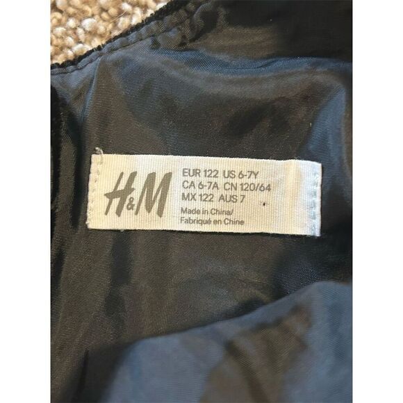 H&M Toddler Girl Navy Sparkle Tulle Party Dress Size 6-7 - Picture 6 of 7